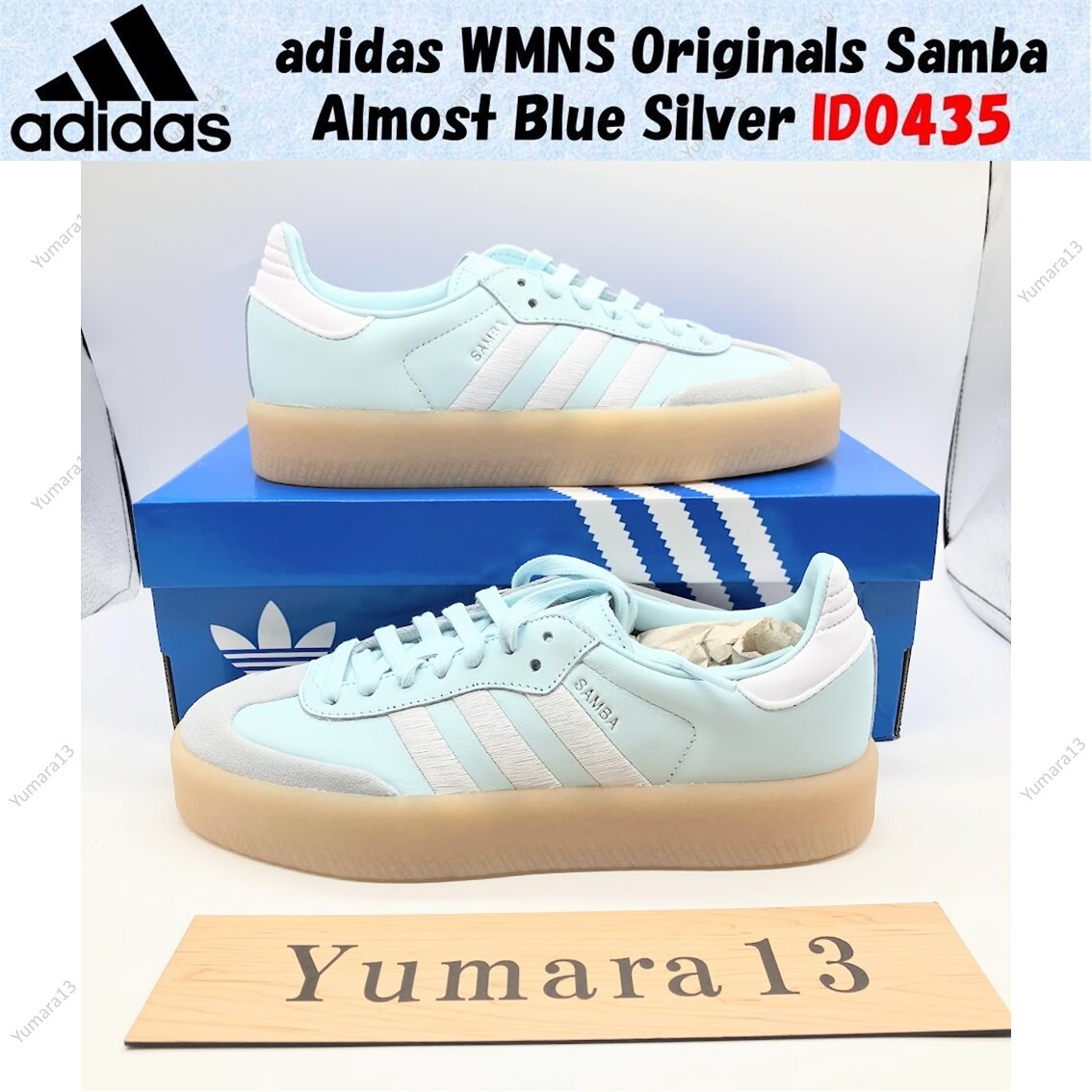 新品／Originals WMNS Samba OG Almost Blue Amazon.com | Adidas Samba OG Woman Shoes, Carbon Almost Blue