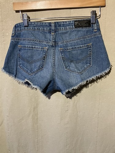 Oneill Denim Short Shorts Cutoffs Shortie Distressed Surf Size 1 - Picture 2 of 6