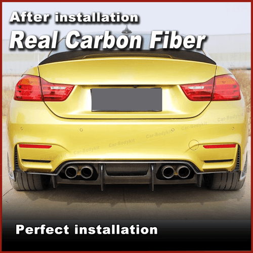 Difusor trasero de carbono faldón trasero difusor alerón para BMW M3 F80 M4 F82 F83 14-19 - Imagen 3 de 11