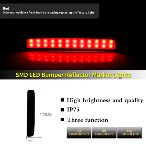 Smoke Rear Foglight Sequential Signal LED Tail Lamps For 14-16 Scion tC, Prius V - Picture 6 of 10