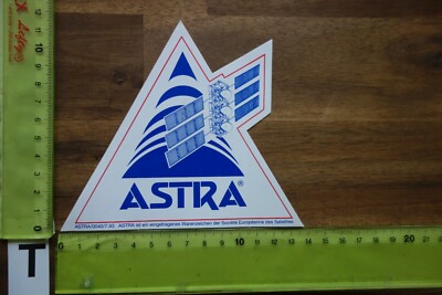 Alter Aufkleber TV Fernsehen Radio Telefon Internet Satellit Programm ASTRA (TM)