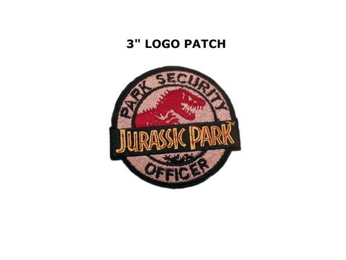 Jurassic Park Dinosaur Patch Embroidered iron-on Applique T-rex Raptor Fossil - Picture 5 of 12