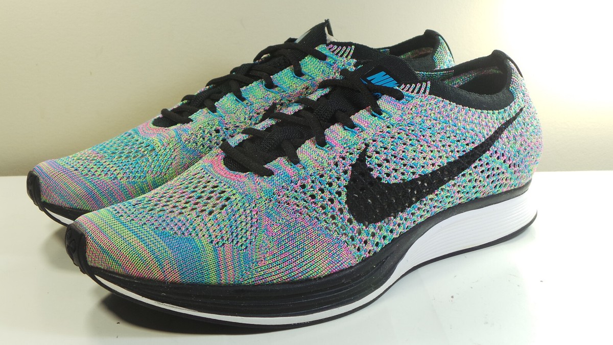 NIKE 2015 FLYKNIT RACER RAINBOW 526628 304 MULTI COLOR 9 AIR MAX