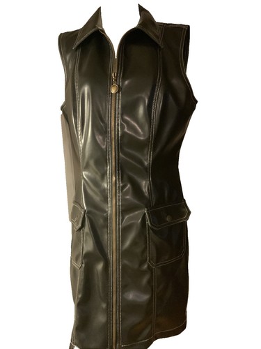 Love Moschino Leather Mini Dress Sz 6 | eBay