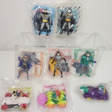 1993 BATMAN THE ANIMATED HAPPY MEAL TOYS SET OF 7 Under 3 Toy - No Robin