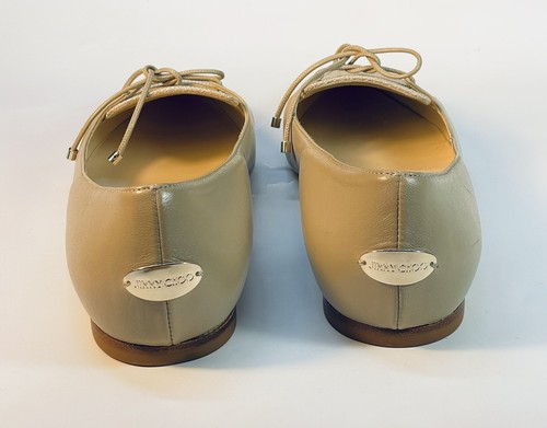 Authentic Jimmy Choo Genna Flats Shoes Ballerina Size 37 - Picture 3 of 7