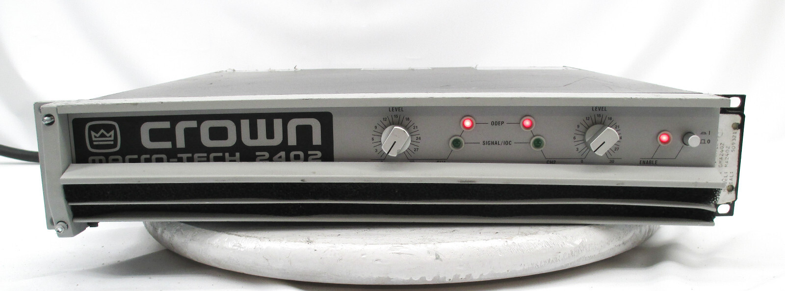 Amcron Macro-Tech 2402 Power Amplifier Crown 2402 Crown Macro Tech