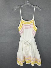 Lisa Marie Fernandez for Target Sundress Sz XL Ruffle Linen Tie Lined Party Glam