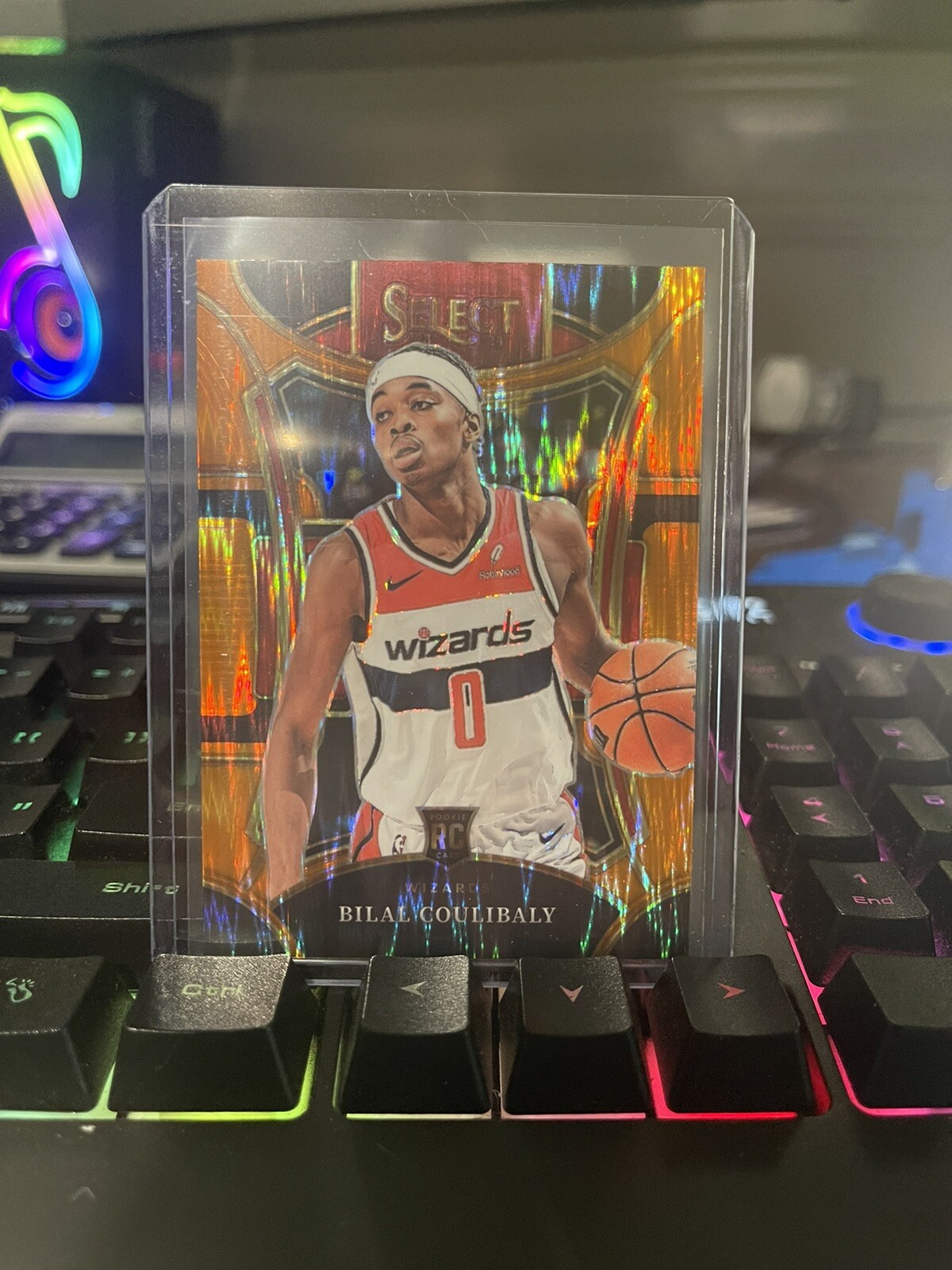 2023-24 Select Bilal Coulibaly Mezzanine Orange Flash Prizm Rookie Wizards #204