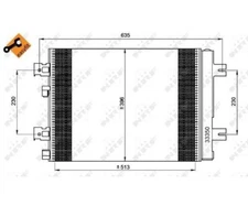 Condenser, Air Conditioning EASY FIT NRF 35947 for Dacia Logan