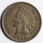 1900 Indian Head Cent Penny VF / XF SHARP LIBERTY