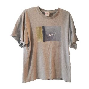 Vintage 1990's Nike Gray Tennis Court Challenge T-Shirt ~ USA ~ Medium/Large
