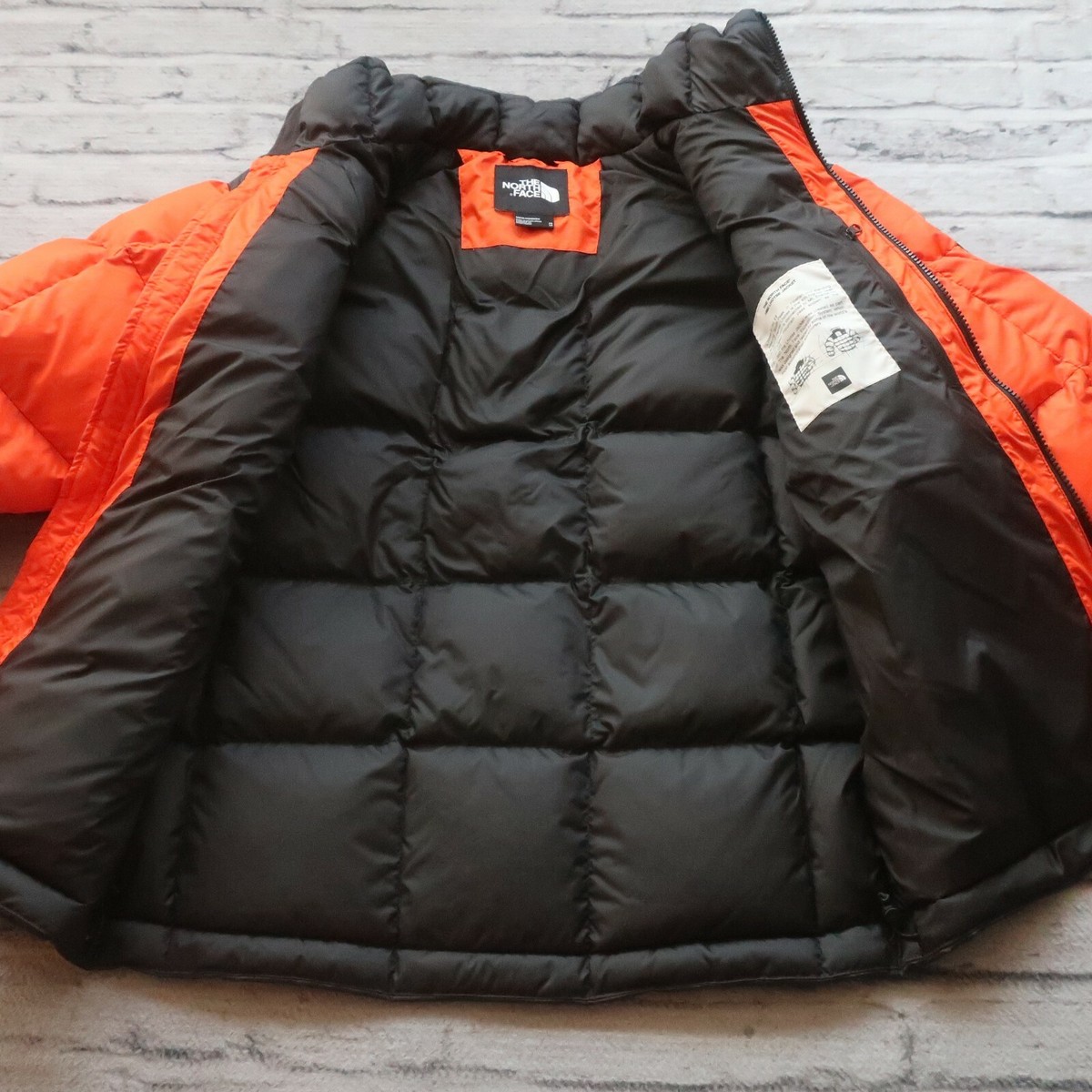 NEW North Face 700 Down Lhotse Puffer Jacket Size XS Tangerine