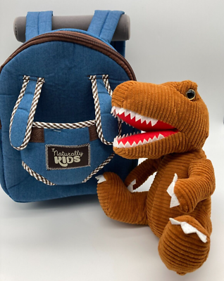 Toddler Dinosaur Backpack & Brown T-Rex Plush Toy SMALL Toddler Dinosaur Backpack & Brown T-Rex Plush Toy SMALL