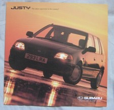 Subaru Justy fold out Brochure Pub.No. SB068