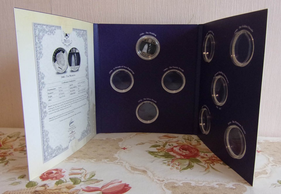 The London mint office platinum 1940's wedding anniversary coin & folder 2018 eBay