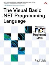 The Visual Basic . NET Programming Language Paperback Paul Vick
