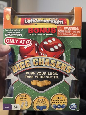 DICE CHASERS Dice Game Family Night Bonus Game LeftCenteRight 100% COMPLETE