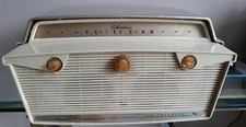 Mid Century 50s/60s Sears Silvertone Syntronic Portable AM Radio/Phonograph