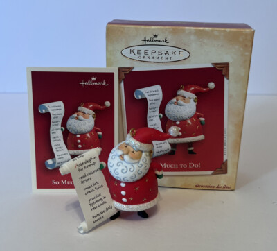 Hallmark Keepsake Ornament So Much To Do!  2004. NIB