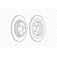 FERODO 2x Bremsscheibe hinten Ø295 für Mercedes-Benz B-Klasse W246 W242