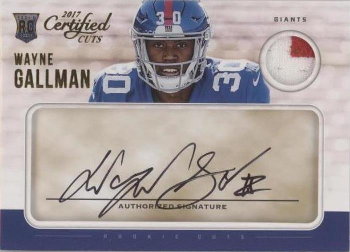 2017 Panini Certified Cuts Wayne Gallman #215 - 1 of 2