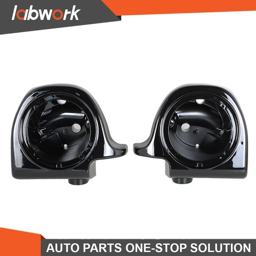 Labwork 6.5" Speaker Pods Box For 1994-13 Touring Road King Lower Fairing Vented - Picture 1 of 14