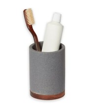 Toothbrush Holder/Tumbler in Charcoal Roselli Trading Bathroom Decor