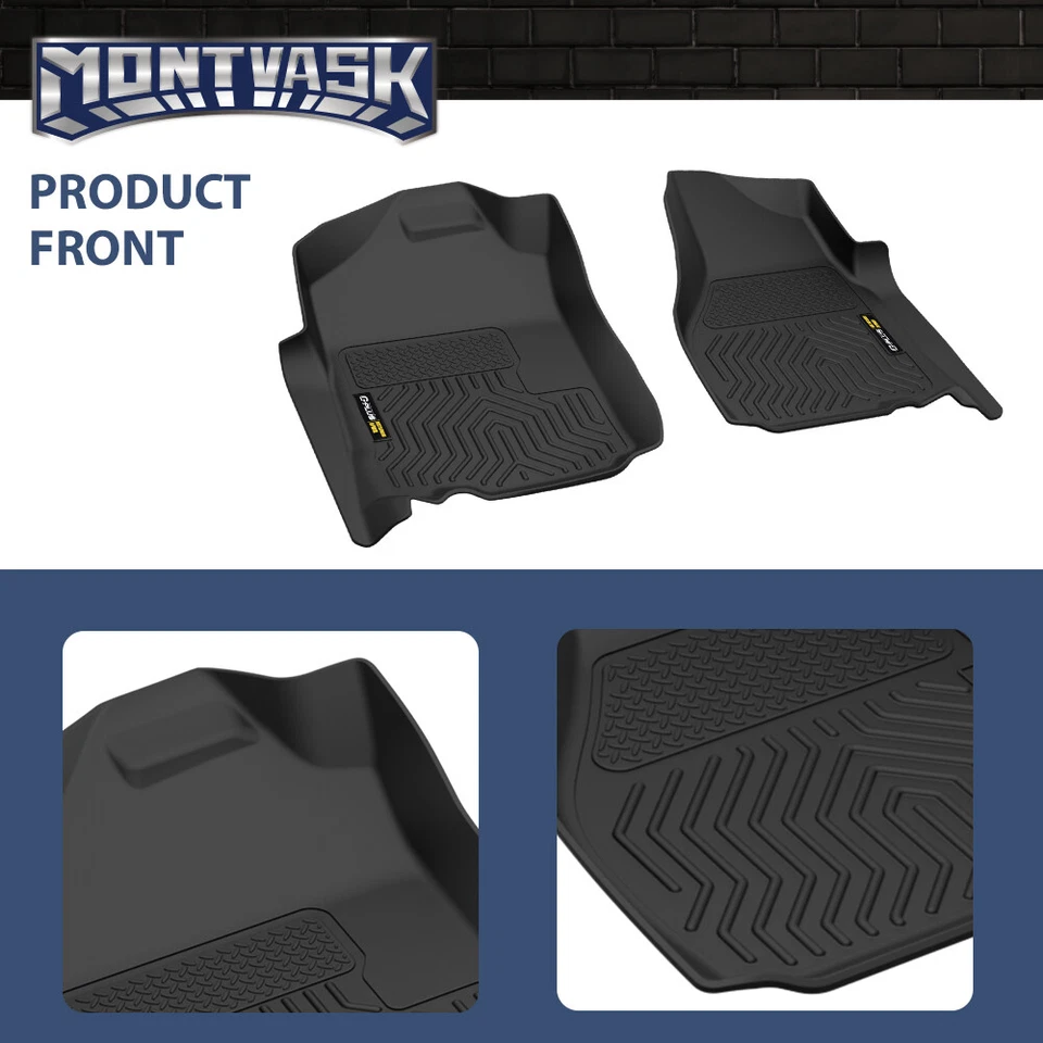 3D Molded TPE Floor Mats Fit For 2003-2008 Dodge Ram 1500 2500 3500 Quad Cab Foto 3 de 4