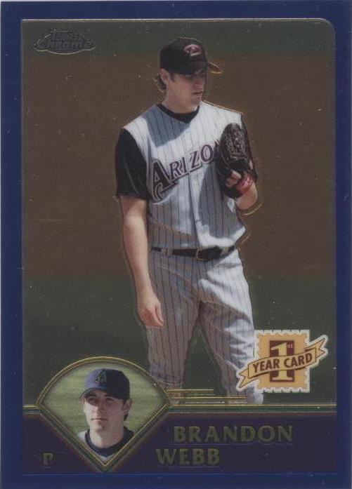 2003 Topps Chrome Traded & Rookies - Brandon Webb #T169 - 1 of 1