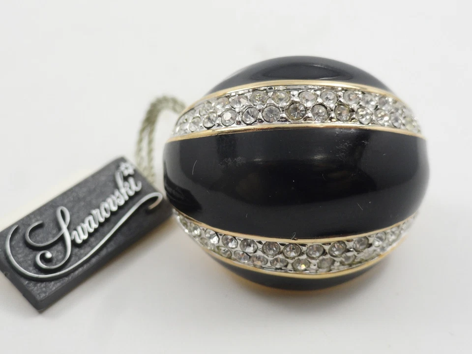 DAZZLING AÑOS 80 FIRMADO S.A.L. CRISTAL DE SWAROVSKI + ANILLO LLAMATIVO ESMALTE *AJUSTABLE Foto 2 de 4
