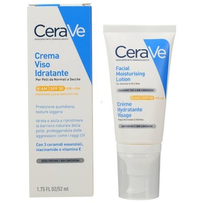 CERAVE feuchtigkeitsspendende Gesichtscreme SPF 50 52ml PZN 18029926