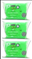 8 x pack of 25 Beauty Formulas Aloe Vera Makeup Removing Wipes 