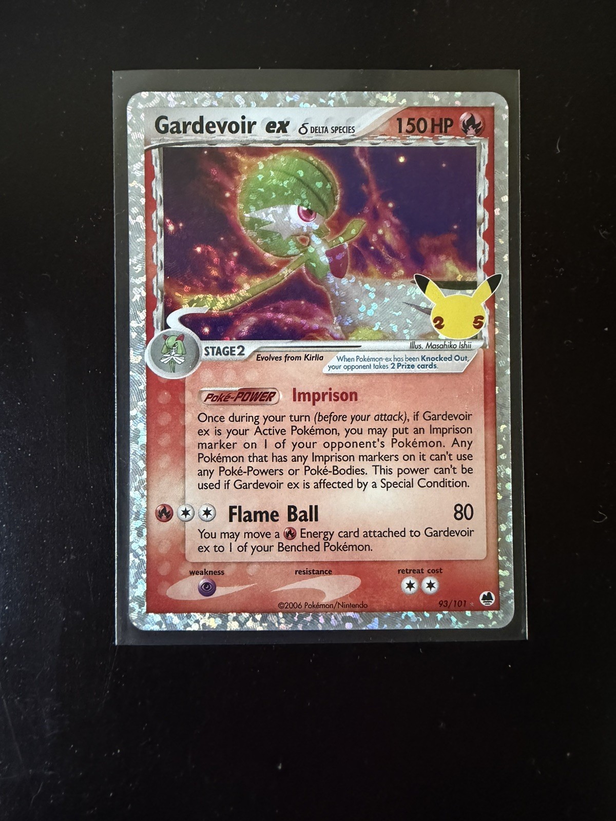 Pokemon TCG Gardevoir ex Delta Species 93/101 Celebrations Classic Collection NM