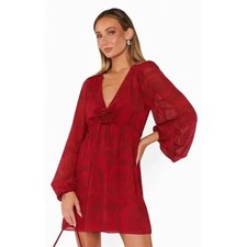 NEW NWT Show Me Your Mumu Rosetta Mini Dress Dark Romance Size XS