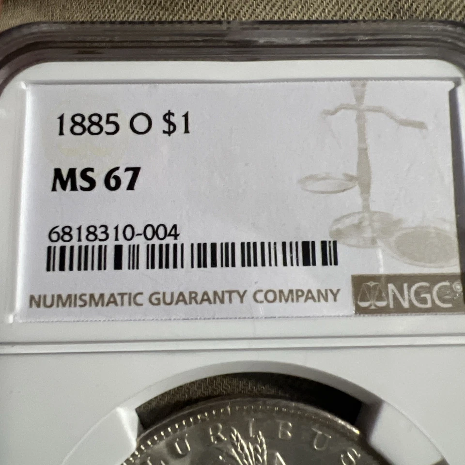 1885 O Morgan Silver Dollar NGC MS-67 - Image 3 of 4
