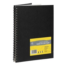 CONDA Hardcover 9"x12" Spiral Sketch Sketchbook Pad for Drawing Painting 1-Pack