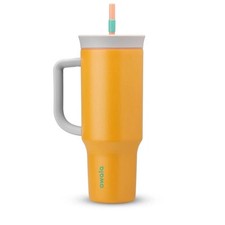 Owala Tropical Orange 40 OZ Stainless Steel Travel Mug With Handle New