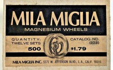 Mila Miglia Precision Magnesium Wheels 500 Oval holes 1/8" 5-40 threaded