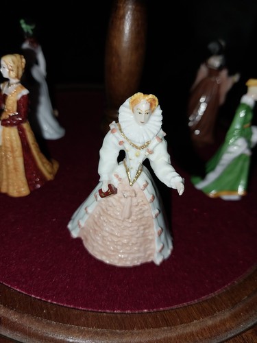 10 mini statuine porcellana Franklin come nuove dame della moda vintage lady figure - Foto 5 di 16