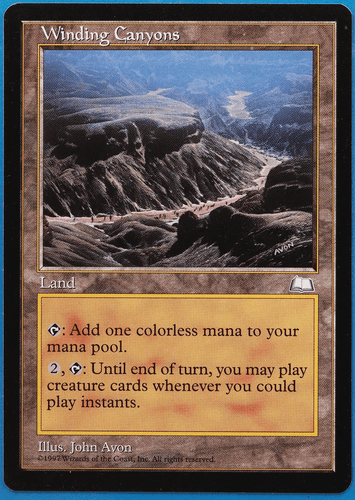 Winding Canyons Weatherlight NM (Reserved List MTG Magic Card) (506889) ABUGames - Picture 1 of 2