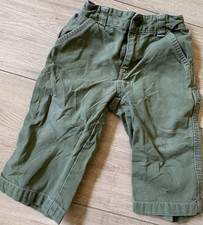 Gymboree Green Cargo Pants 12-18 Months Unisex Baby Toddler Elastic Waist