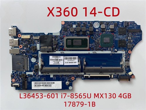 For HP X360 14-CD i7-8565U MX130 4GB Laptop Motherboard 17947-1 L36453-601 #ea