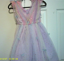 Girl Lilac Dress 3D Butterfly Tutu Party Outfits Size 7/8 Y