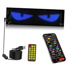 LED Eyes for Car Windshield LED Eye for Motorcycle Windshield, Devil Eye 14"x4"