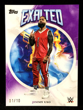 Jimmy Uso 2025 Topps Exalted WWE Base Purple /10 #51 SSP