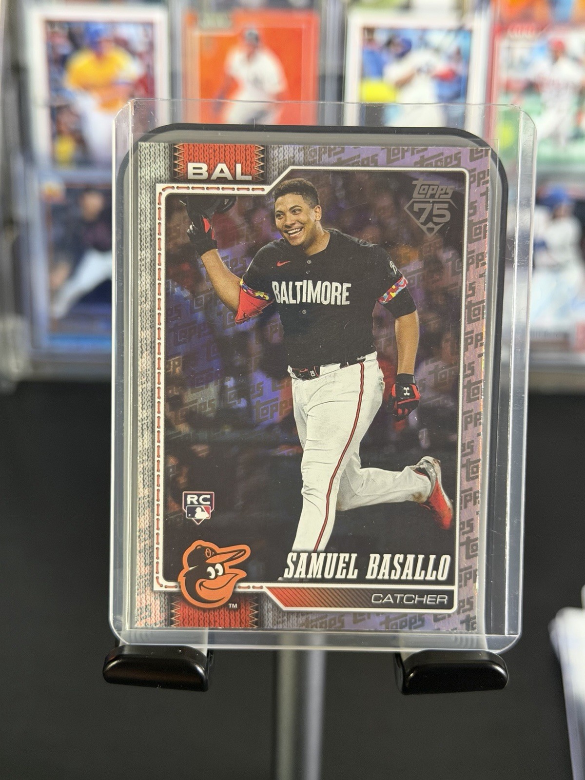2026 Topps Samuel Basallo (RC) Topps Foil Pattern Exclusive SP #104 Orioles