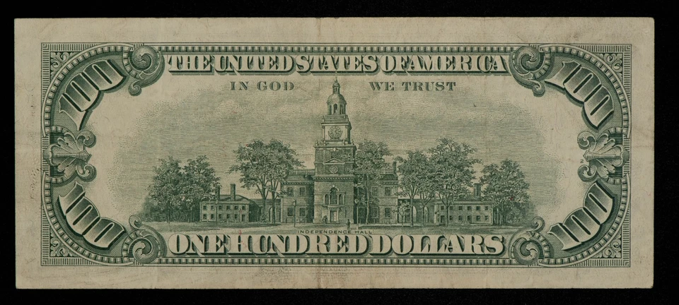 FR 2163-L* $100 1963 A Federal Reserve Note US - Star Note - SKU-CA1457 - Image 2 of 2