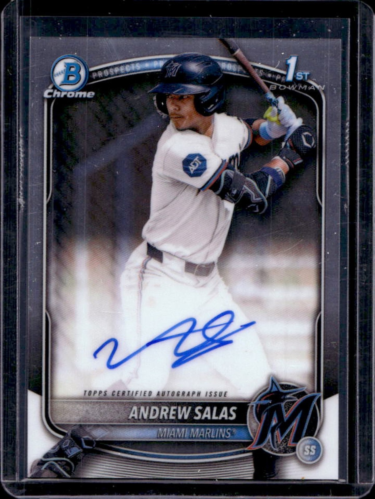2025 Bowman Chrome Andrew Salas Auto 1st Prospect #CPA-AS Marlins