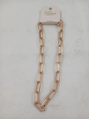 Pomina Paperclip Chain Necklace Chunky Link Modern Jewelry QN4552GD Gift